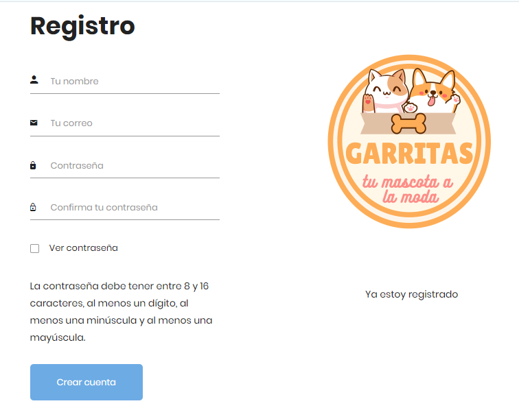 Generar usuario